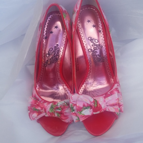 Naughty Monkey Secret Garden Peep toe wedge 8.5 - Picture 2 of 3